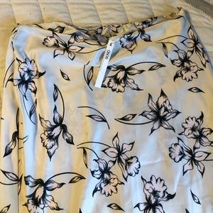 ASOS silk midi skirt